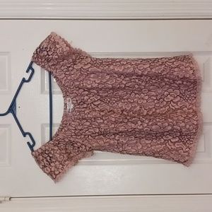 Stem & Vine Floral Crochet Mesh Top